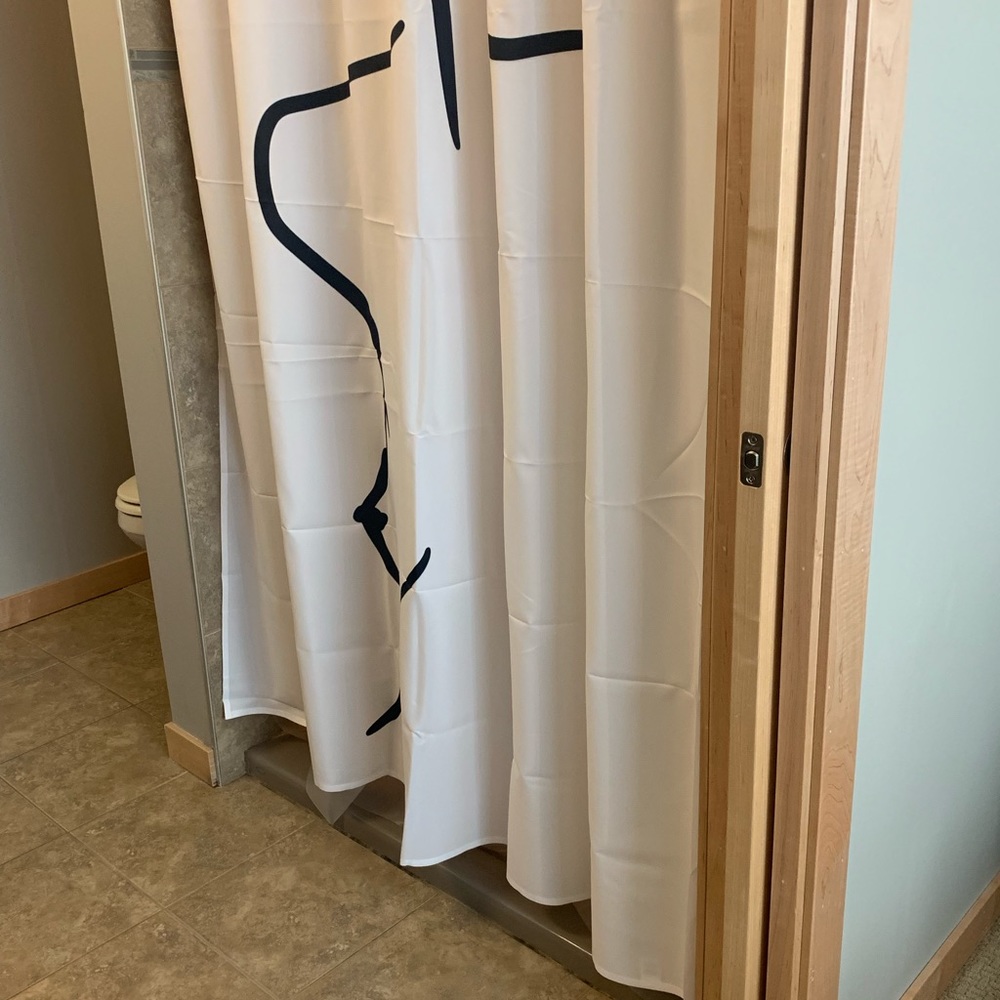 Female Body Line Shower Curtain